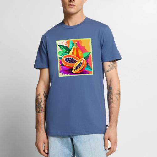 Sliced Papaya Pop Art - Men's Premium T-Shirt