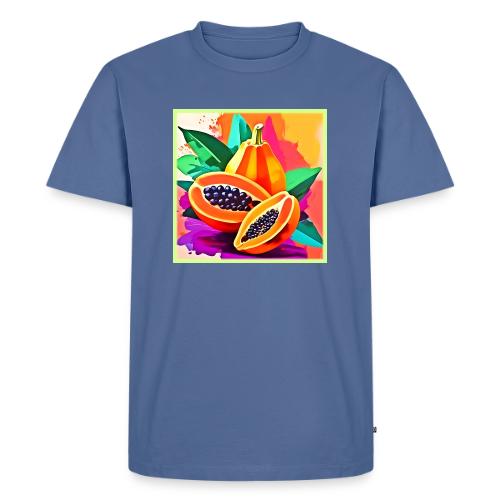 Sliced Papaya Pop Art - Men's Premium T-Shirt
