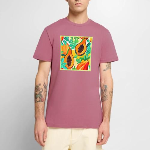 Tropical Papaya Pop Art - Men's Premium T-Shirt