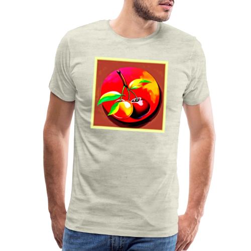 Vibrant Cherry Duo - Men's Premium T-Shirt
