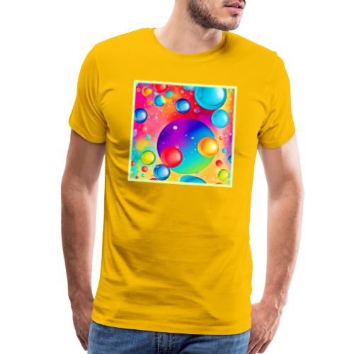Colorful Sphere Abstract Art - Men's Premium T-Shirt