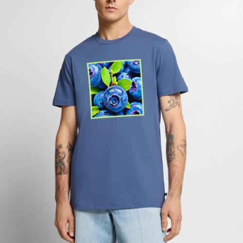 Fresh Blueberries Close-Up - Men's Premium T-Shirt