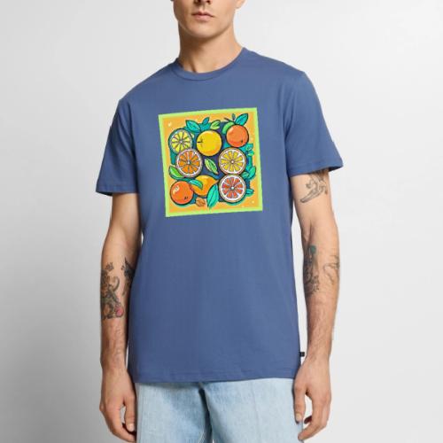Citrus Fruit Art Design - Men's Premium T-Shirt