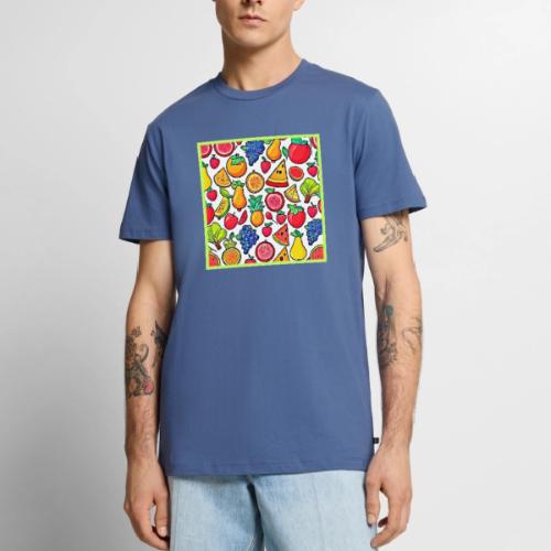 Vibrant Fruit Pattern - Men's Premium T-Shirt