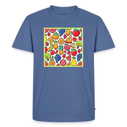 Vibrant Fruit Pattern - Men's Premium T-Shirt