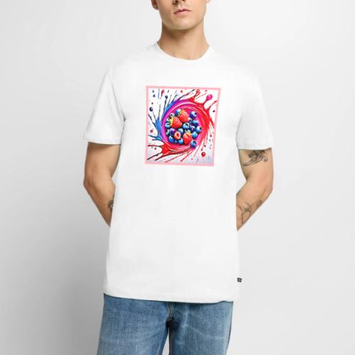 Berry Splash: Color Burst - Men's Premium T-Shirt