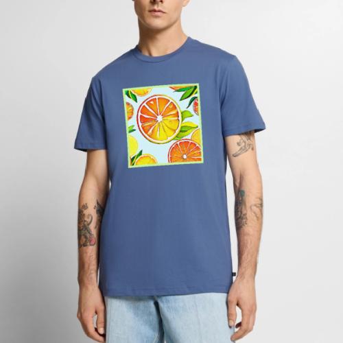Orange Slice: Citrus Art - Men's Premium T-Shirt