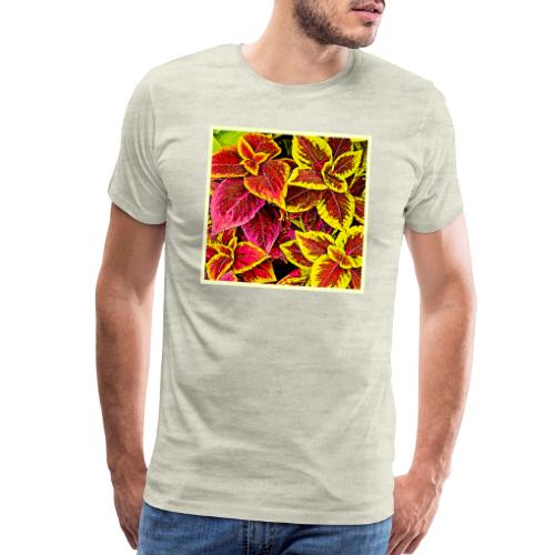 Coleus Leaf Burst Design - Men's Premium T-Shirt