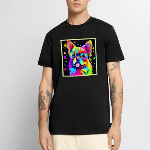 Vivid Canine Vibes Design - Men's Premium T-Shirt