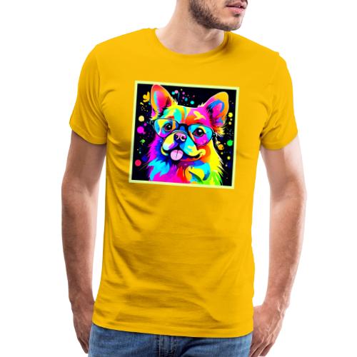 Vivid Canine Vibes Design - Men's Premium T-Shirt