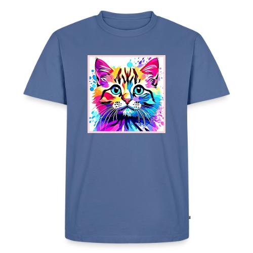 Vivid Kitty Vibes Design - Men's Premium T-Shirt