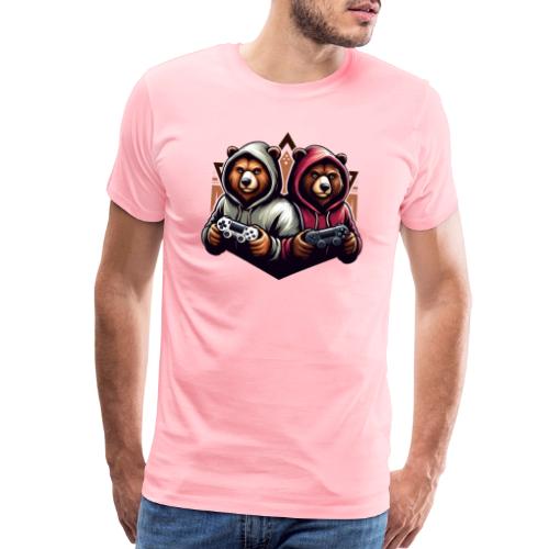 2 grizzlies gamer bears - Men's Premium T-Shirt