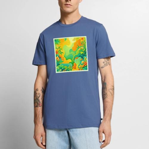 Tropical Foliage Abstract - Men's Premium T-Shirt