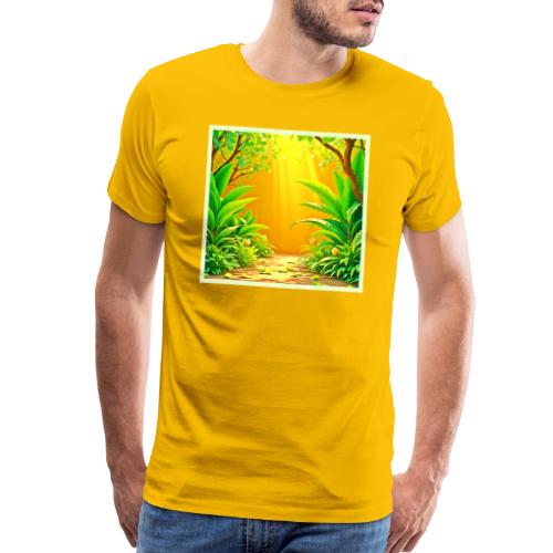 Sunny Nature Path Art - Men's Premium T-Shirt