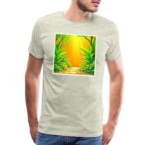 Sunny Nature Path Art - Men's Premium T-Shirt