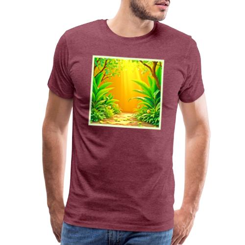 Sunny Nature Path Art - Men's Premium T-Shirt