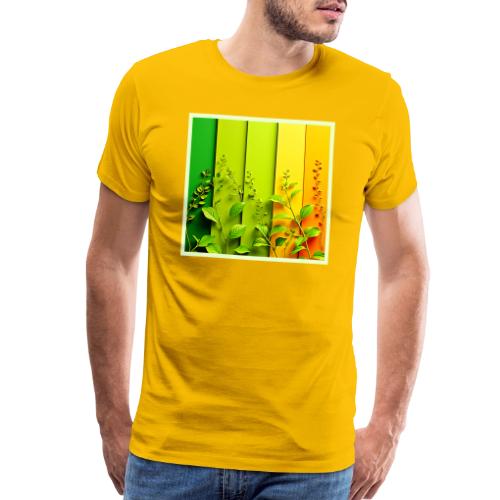 Modern Color Block Nature - Men's Premium T-Shirt