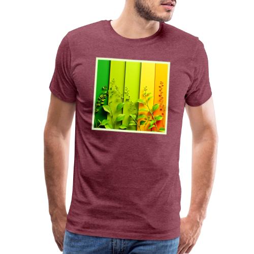 Modern Color Block Nature - Men's Premium T-Shirt