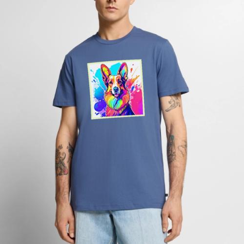 Rainbow Corgi: Pop Art Puppy Joy - Men's Premium T-Shirt