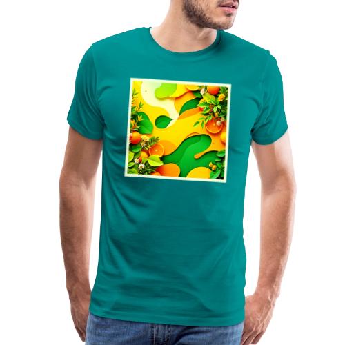 Fresh Citrus Summer Vibes Art - Men's Premium T-Shirt
