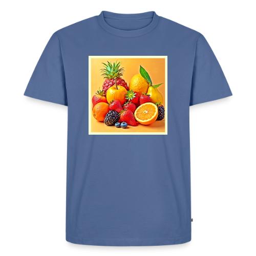 Fresh Bounty: Vibrant Fruit Harvest Art - Men's Premium T-Shirt