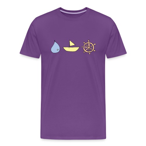 Drop, ship, dharma - Men's Premium T-Shirt