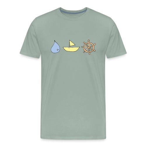 Drop, ship, dharma - Men's Premium T-Shirt