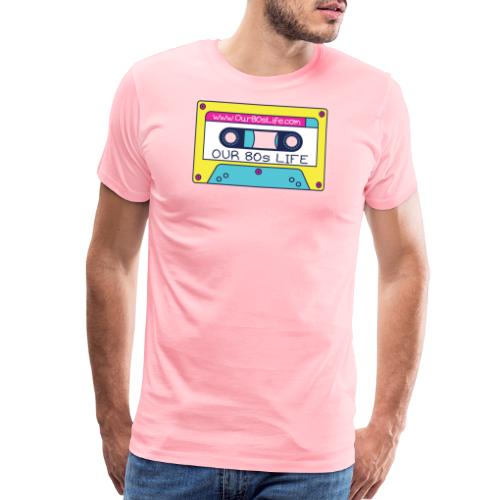 Our 80s Life Cassette Logo - Men's Premium T-Shirt