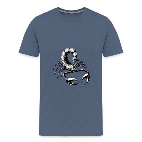 scorpion - silver - grey - Men's Premium T-Shirt
