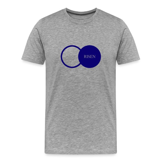 Risen design for t shirt blue