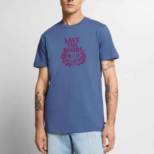 Save the boobs floral - Men's Premium T-Shirt
