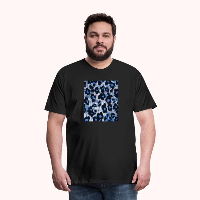 blue ank black leopard pattern