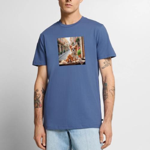 Morning coffee Chihuahua - Men's Premium T-Shirt