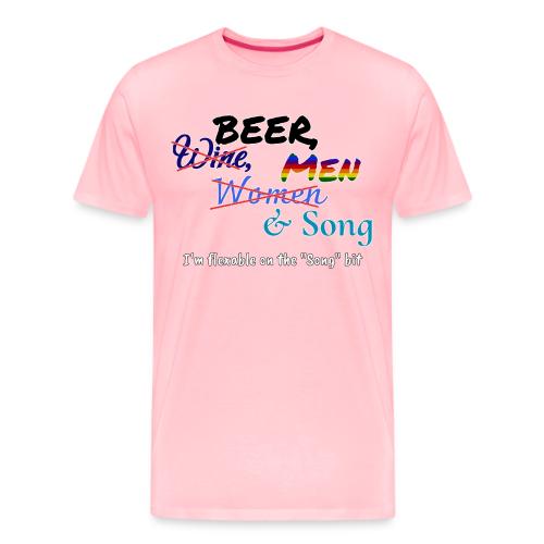 Beer, Men & Song - Men's Premium T-Shirt