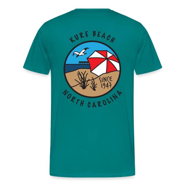 Kure Beach Day-Black Lettering-Front and Back
