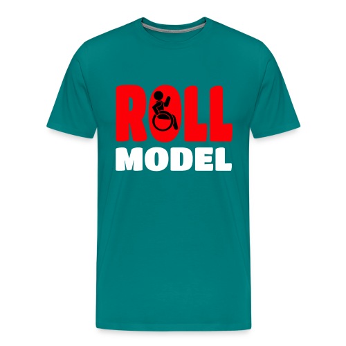 This wheelchair user is also a roll model - Men's Premium T-Shirt