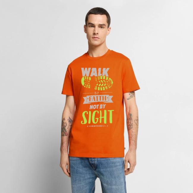 Walk by Faith Not by Sight - Lime & Gray