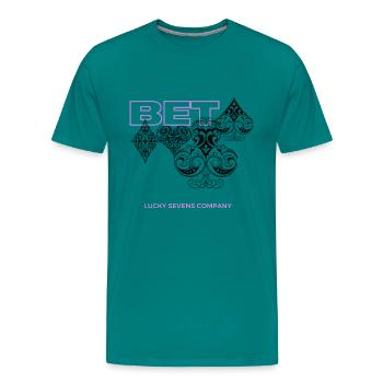 BET Suits Design - Men's Premium T-Shirt - teal - Front - Liam (192cm)