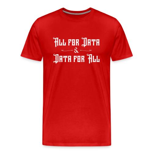 All for Data, Data for All (dark) - Men's Premium T-Shirt