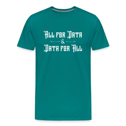 All for Data, Data for All (dark) - Men's Premium T-Shirt