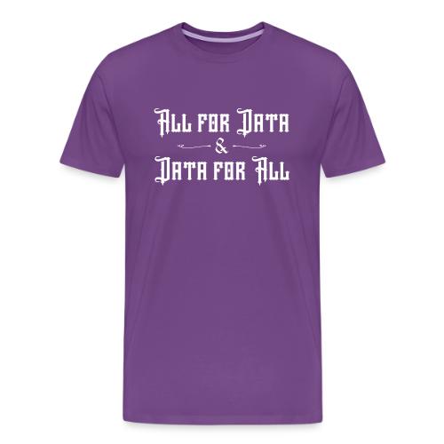 All for Data, Data for All (dark) - Men's Premium T-Shirt