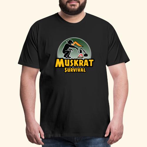 Muskrat round logo - Men's Premium T-Shirt