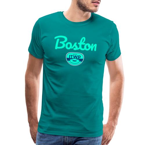 Classic Boston Baseball Script - Men's Premium T-Shirt