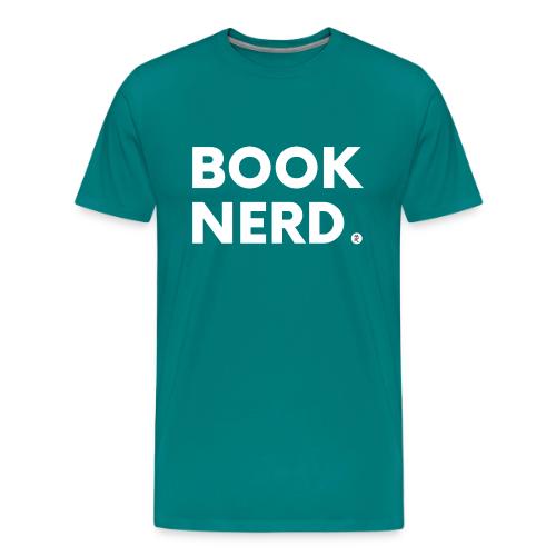 Book Nerd in White - Men's Premium T-Shirt