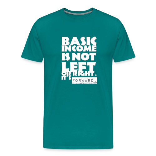 BI is not left or right all white - Men's Premium T-Shirt