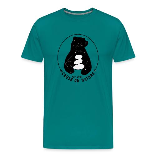 Crush On Nature Bear Logo - Men's Premium T-Shirt