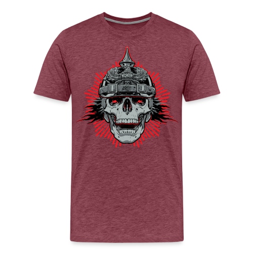 Skull n Helmet - Men's Premium T-Shirt