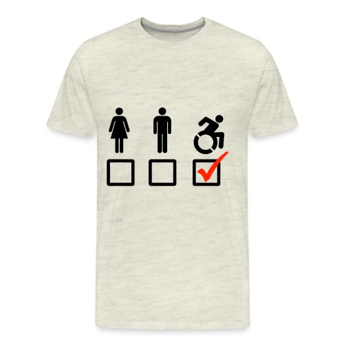 A wheelchair user is also suitable - Men's Premium T-Shirt