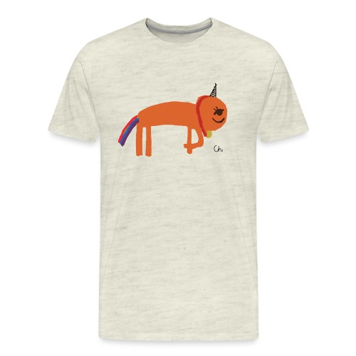 Orange unicorn - Men's Premium T-Shirt