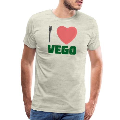 I love Vego - Clothes for vegetarians - Men's Premium T-Shirt